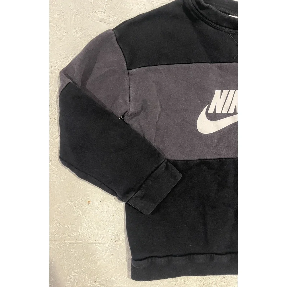 Nike Youth Unisex Sportswear DO6789 Sweatshirt‎ Size Youth S Black Gray Boys